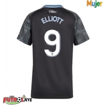 Camiseta Aston Villa Harvey Elliott #9 Visitante Equipación para mujer 2025-26 manga corta